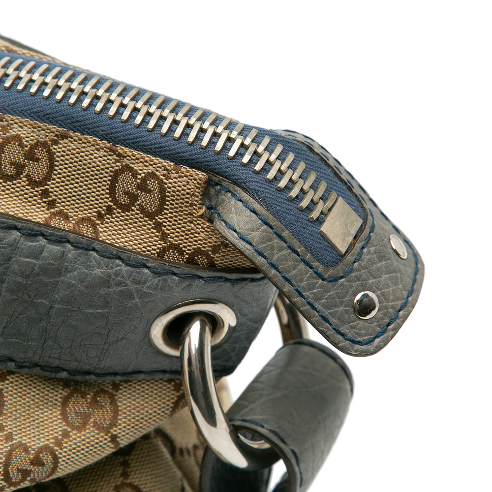 Pre-Loved Gucci Medium GG Canvas Bamboo Bar Tote - Picture 9 of 12